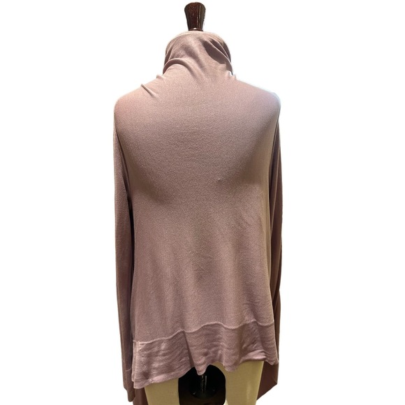 BCBGMaxazria Front Drape Sweater, Lavender, Silk Blend, Sx XS, GUC - Picture 6 of 7